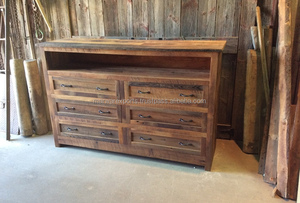 หน้าอกสำเนียงไม้รีเคลมของการออกแบบลิ้นชัก - Product Image 3