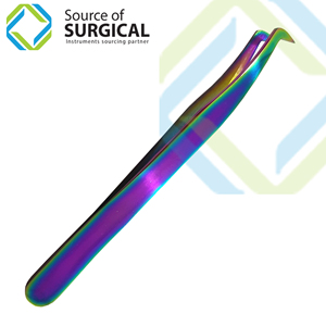 Pinces à épiler en forme de X pour l'épilation, en acier inoxydable, pinces à épiler pour extensions de cils de type X, pointe fine en acier inoxydable, épilation - Product Image 3