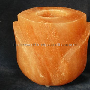 Candelabro en forma de rosa de cristal del Himalaya puro 100% al por mayor o estilo Feng Shui tallado con luz de té para la decoración del hogar - Product Image 3