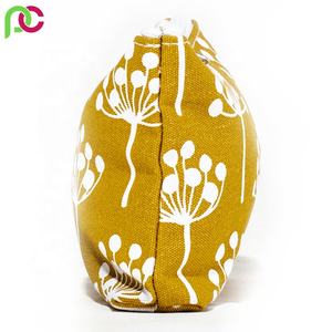 2022 nuevo diseño ecológico 100% bolsa de cosméticos de lona de algodón al por mayor blanco personalizado para bolsas de aseo con cierre de cremallera - Product Image 3