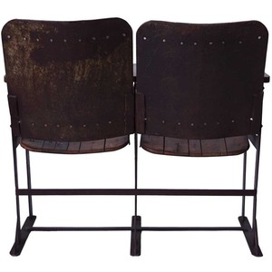 ม้านั่งโรงหนังอุตสาหกรรมโบราณดั้งเดิม - Product Image 3