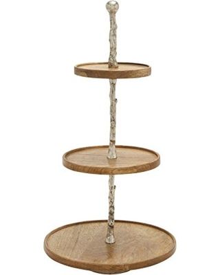 Natural Wood Metal Silver