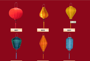 โคมไฟกับไม้ไผ่และผ้าไหม - Product Image 5