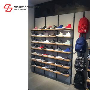 ชั้นวางผ้าสำหรับตกแต่งภายในโชว์รูมติดผนัง - Product Image 3