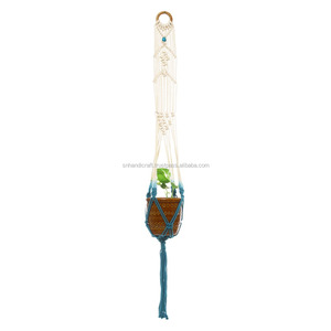 Colgador de plantas de macramé moderno, colgadores de plantas de cuerda, colgador de plantas de color ombre - Product Image 2