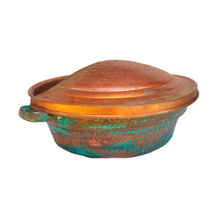 Fabricant et grossiste bol de trempage des pieds en cuivre, repose-pieds en métal, cuivre pur - Product Image 3