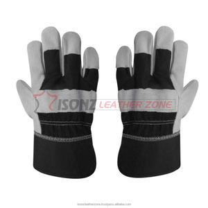 Guantes DE TRABAJO DE SEGURIDAD DE CUERO dividido duraderos a precio barato con protección antigolpes y anticortes - Product Image 4