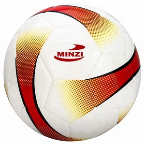 Vente en gros Ballon de football professionnel en cuir durable avec logo personnalisé pour l'entraînement - Product Image 1