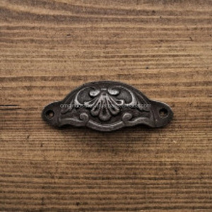 Poignée de tiroir et bouton de meuble en fonte, style victorien, noir rouillé, pour armoire de cuisine – Meilleure vente - Product Image 2