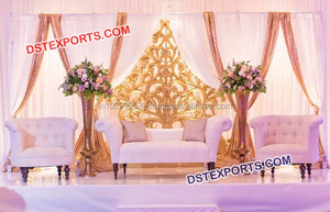 อิตาลีสูงกลับแต่งงานโซฟาอินเดียจัดงานแต่งงานไม้แกะสลักโซฟาเอเชียจัดงานแต่งงานชุดโซฟาผู้ผลิต - Product Image 6