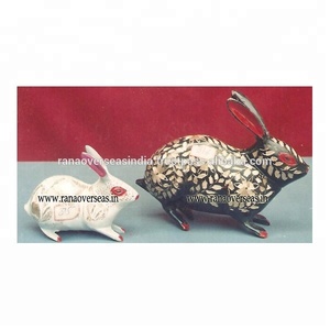 Statue en métal Offre Spéciale Figurines de lapin en laiton Sculpture décorative en métal pièce parfaite pour la décoration - Product Image 2