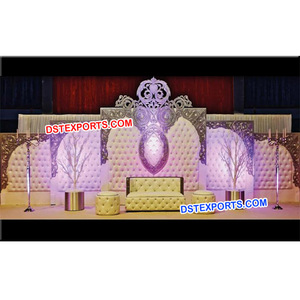 หนังQuiltingงานแต่งงานเวทีแต่งงานอินเดียหนังแผงงานแต่งงานแผง - Product Image 1