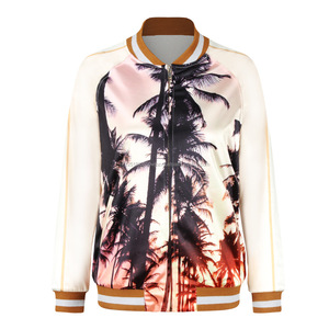 Chaqueta Clásica Bomber Varsity de Satén, Impermeable, Cortavientos, Reversible, Tallas Grandes, Invierno, Impresión por Sublimación - Product Image 3