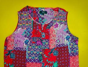 Lotes de Fábrica/Stock: Camisetas Largas sin Mangas con Cuello Redondo para Mujer, de Marca Original, con Estampados Florales y Transpirables - Product Image 3