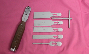 Ensemble de ciseaux à os (lot de 6) à biseau simple, instruments chirurgicaux orthopédiques médicaux - Product Image 5