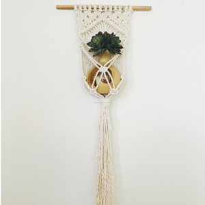 Crochet mural en forme de crochet décoratif cintre décoratif pour plantes en macramé bricolage porte-pot en corde de coton pour plantes en macramé - Product Image 4