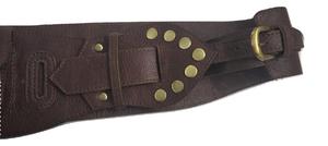 Estuche utilitario de cuero de vaca genuino con acero para cinturones de cuero Premium con hebilla - Product Image 2