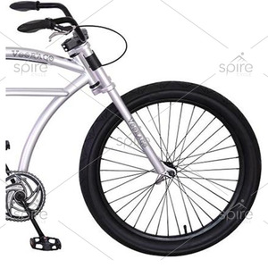 Bicicletta <span class=keywords><strong>Chopper</strong></span> da 24 Pollici per Adulti con Telaio in Acciaio e Freno a Disco - Product Image 3