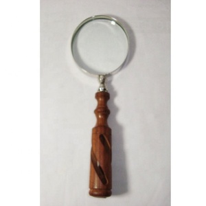 <b>WOODEN</b> MAGNIFYING GLASS / MAGNIFYING <b>MIRROR</b> - Product Image 2
