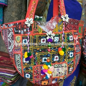Sac à main pour femme, sac à bandoulière, tissu vintage écologique, multicolores - Product Image 1