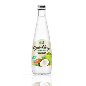 Botella de vidrio de 330ml Agua de coco con gas real con jugo de mango - Product Image 6
