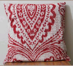 Cojines decorativos de exterior de algodón Kantha hechos a mano para ropa de cama - Product Image 1