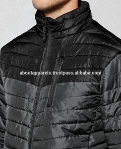 Chaqueta acolchada con relleno ligero para hombre, chaqueta acolchada con logo personalizado, color Naranja, nueva moda de invierno - Product Image 2