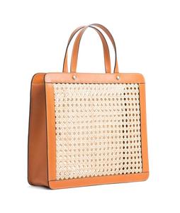 กระเป๋าสะพายไหล่ผู้หญิงหนังหวายสาน รุ่นฮิต - Product Image 2