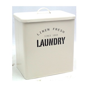 Boîtes en étain décoratives rectangulaires pour linge, conteneurs métalliques de qualité supérieure pour poudre à linge - Product Image 1