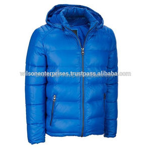 Men's High Quality Bubble Quilted Shell Lightweight Windproof Puffer Down Jacket Outwear Coat With Customized Logo - Product Image 1
