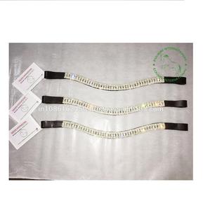 Banda Frontal de Cuero Premium de 5 Hileras con Cristales, Duradera y Decorativa para Brida de Caballo, Ideal para Entrenamiento y Competiciones - Product Image 1