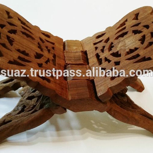 Soporte de Madera para Libros, Biblias y Libros de Cocina, Madera Oscura y Clara, Soporte de Madera Ajustable, Soporte para Libros Hecho a Mano - Product Image 2