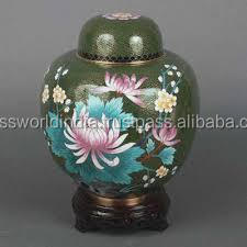 Urna Conmemorativa para Adultos con Diseño de Corazón en Cloisonné Índigo, Estilo Americano, de Metal por Brassworld India - Product Image 2