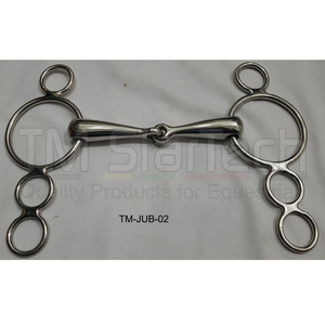 Logo personnalisé 4 anneaux de saut à cheval mèches d'entraînement en acier inoxydable caractéristiques de sécurité pour l'équitation équestre - Product Image 1