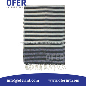 Ayder Peshtemal Turc Fouta Serviettes Pestemal, Hammam Serviettes En Gros Bambou Couverture En Coton-Rose et Bleu Bambou Collection - Product Image 2