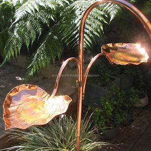 Bebedero para Pájaros de Cobre |   Bebedero para Pájaros de Cobre para Jardín |   Bebedero para pájaros en forma de hoja - Product Image 3