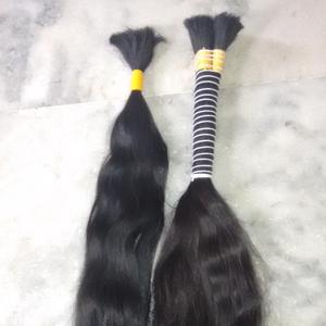 Cabello humano a granel sin proceso químico, cutícula completa, cabello remy 100% virgen indio puro a granel, venta al por mayor - Product Image 1
