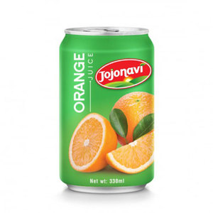 Jugo de naranja 330ml, jugo de fruta enlatado, marca JOJONAVI, venta al por mayor, jugo de fruta OEM - Product Image 1
