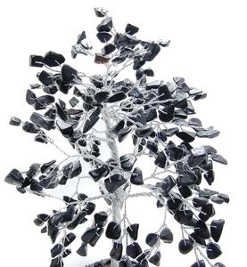Tourmaline noire pierre arbre Reiki pierre décor de Table arbre de vie artificiel pierre naturelle reiki guérison cristal arbre - Product Image 2