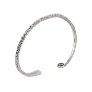 Handmade 925 Sterling Silver <b>Bangles</b> Classic Design Plain <b>Bangle</b> with Rhodium <b>Gold</b> Plating Party Gift for Her Wholesale Jewelry - Product Image 1