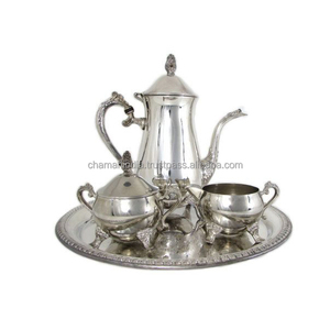 Silver Plated <b>Tea</b> <b>Pot</b> Coffee <b>Pot</b> <b>Set</b> 4 pieces - Product Image 1
