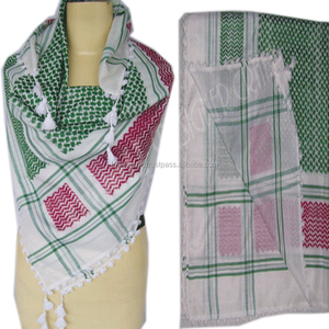 Viscosa hoja diseño árabe Arafat bufandas hombres árabe Shemagh pañuelo árabe diadema desierto Keffiyeh - Product Image 2