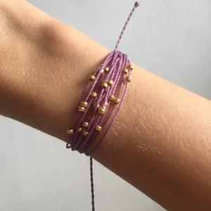<b>Adjustable</b> <b>bracelet</b>, Seed Bead <b>Bracelet</b>, Gold <b>Bracelet</b> - Product Image 1