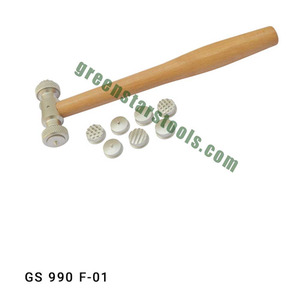 GREEN STARS SA PVT LTD GS 990F-01 Herramientas de joyería Martillo texturizador con 9 caras intercambiables India - Product Image 1