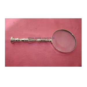 Lupa Náutica con Mango Decorativo Dorado, Lupa Bifocal de Metal Vintage para Leer Periódicos, en Oferta - Product Image 3