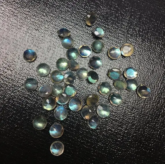 4mm Natural Labradorite Loose Round Faceted Gemstone Wholesale Price Natural AAA Good Quality Gemstone Good Color Low Price