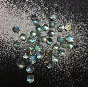 4mm प्राकृतिक Labradorite ढीला दौर Faceted रत्न थोक मूल्य प्राकृतिक एएए अच्छी गुणवत्ता रत्न अच्छी रंग कम कीमत