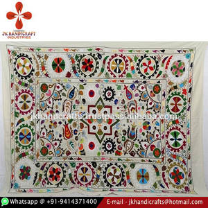 Uzbek dkani — dorée, magnifique conception à la main, taille double, vente en gros - Product Image 2