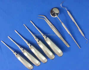 ชุดผ่าตัดทางทันตกรรมแบบแมนนวลพื้นฐานพร้อมด้ามเหล็กได้รับการรับรองมาตรฐาน ISO สำหรับการดึงลิฟต์ปลายราก - Product Image 3