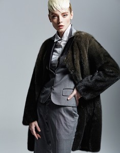 Poncho personnalisé pour femmes, tendance 2019, vintage, maternité, en véritable vison, crocheté, motif de nœuds, écologique - Product Image 6